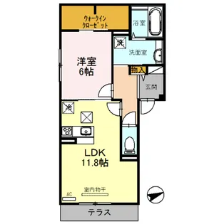 HIKIU【2階】の間取り
