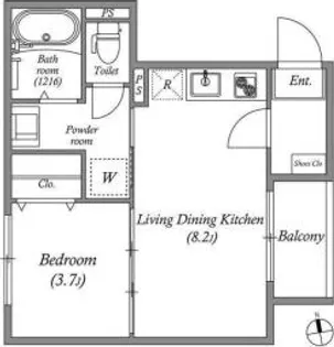 NSResidence西淀川【3階】の間取り