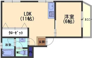 メゾン堀池【3階】の間取り