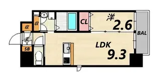 クローバー・フロント【2階】の間取り