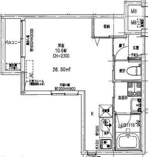 エルスタンザ伊丹【2階】の間取り