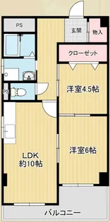セレニティ武庫之荘【4階】の間取り