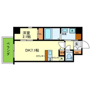 ONLYONE伊丹千僧【3階】の間取り