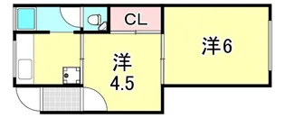 コンフォート金楽寺【1階】の間取り