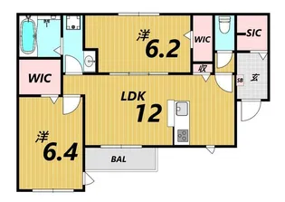 メゾン喜【2階】の間取り
