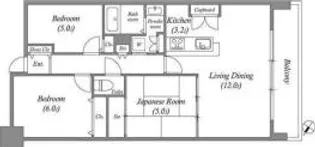 リバーガーデン出来島【4階】の間取り