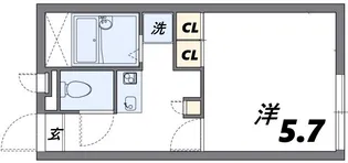 レオパレスゴーゴー【1階】の間取り
