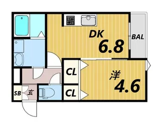 La?Crea塚口本町【1階】の間取り