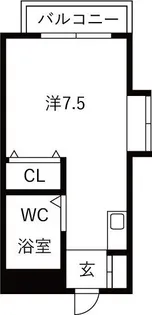 リバーヒル富松【3階】の間取り