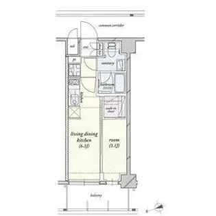 ヴェール尼崎城【2階】の間取り