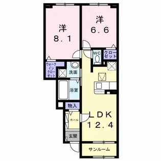 イースト メゾン【1階】の間取り