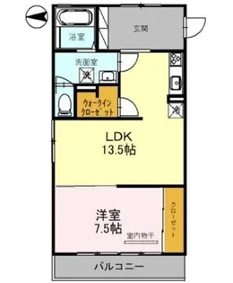 クレールメゾン中田 A棟【3階】の間取り