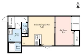 Cocon Grandjour 武庫之荘西【3階】の間取り