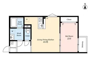 Cocon Grandjour 武庫之荘西【2階】の間取り