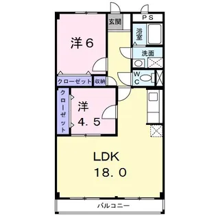 エスポワール【1階】の間取り