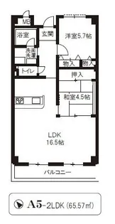 グランドール南野【3階】の間取り