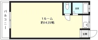マンションヒラミツパート2【1階】の間取り