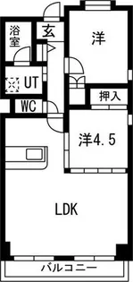 メルヴェユ伊丹【3階】の間取り
