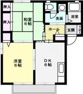 アビタシオン池尻【2階】の間取り