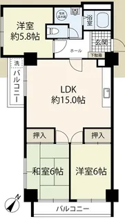 花川アーバンライフ【7階】の間取り