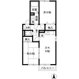 ラ・ヴィータ【2階】の間取り