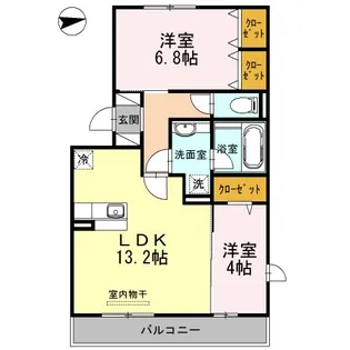 Meduseld 北棟【3階】の間取り