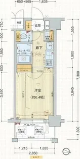 プレサンス淀リーヴァ【8階】の間取り
