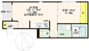 グランデュオSATO【3階】の間取り