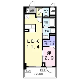 トレスオハス 稲葉荘【3階】の間取り