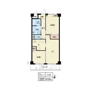 マンションエルミナール【4階】の間取り