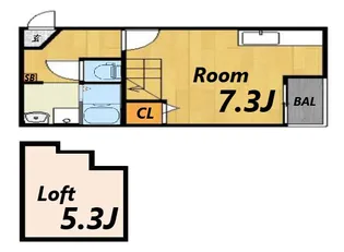ポラリス武庫川東Ⅱ【2階】の間取り