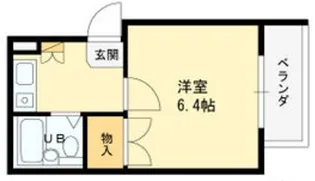 リビエラ武庫川【1階】の間取り