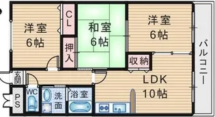 ゴールドクレスト【1階】の間取り
