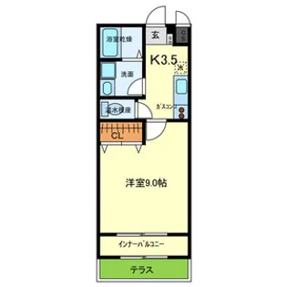 メゾン秋桜【1階】の間取り