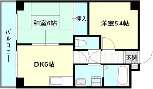 ロイヤルハイツ武庫之荘【2階】の間取り