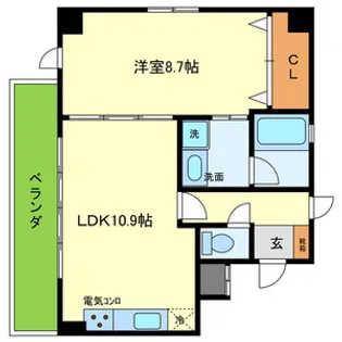 セントグリーンガーデン【3階】の間取り