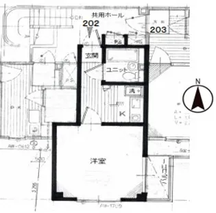 ホープフル潮江【4階】の間取り