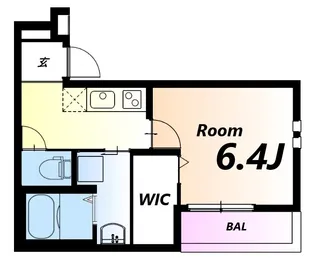 フジパレス立花町二丁目III番館【2階】の間取り