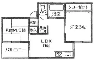アカネマンション【1階】の間取り