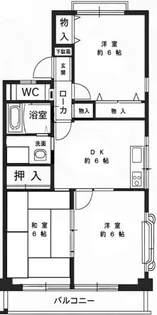 ファミール池ノ上【2階】の間取り