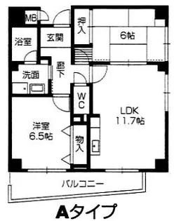 ファミーユ武庫之荘【3階】の間取り