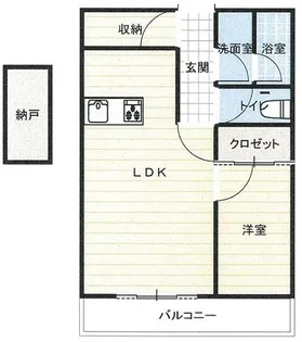 塚口第1シェトア【2階】の間取り
