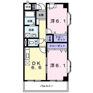 ビアレイド【4階】の間取り