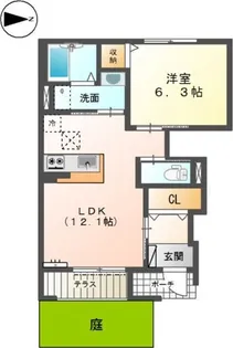 グランチェスタ【1階】の間取り