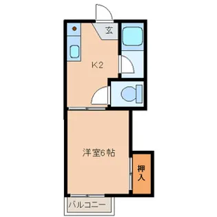 ジョイフルハイツ【2階】の間取り