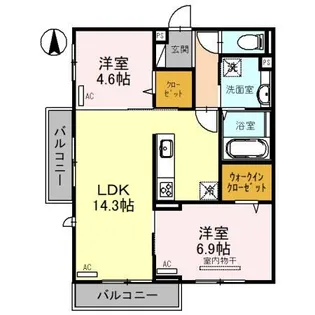 グランドメゾン【3階】の間取り