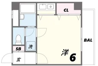ナッツダムスタジオーネ塚口【2階】の間取り