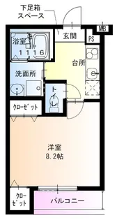 フジパレス稲野駅北II番館【2階】の間取り