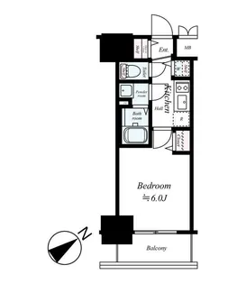 プレサンス塚本駅前【7階】の間取り
