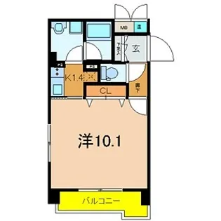 エナブル塚本2【8階】の間取り